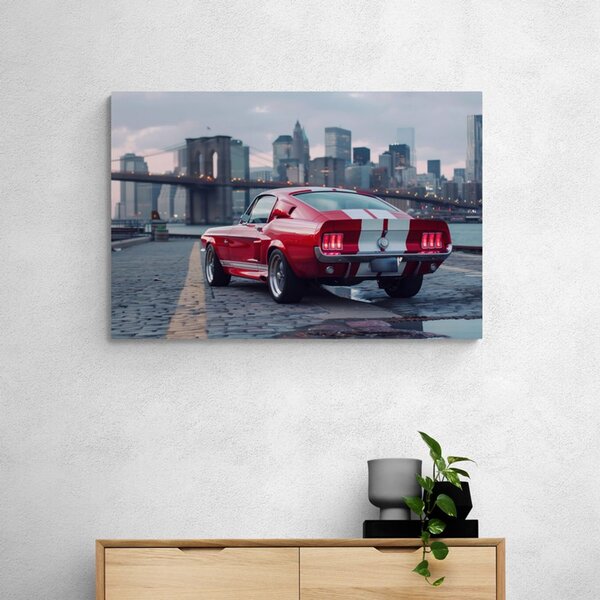 Slika Mustang s panoramom New Yorka