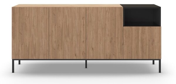 Komoda u prirodnoj boji 180x80 cm Cailin – Marckeric