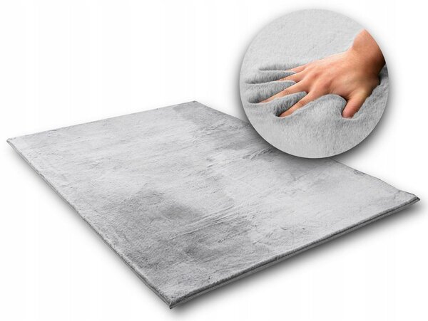 Zečja svila tepih - svijetlo siva Rabbit light gray 120x170 cm