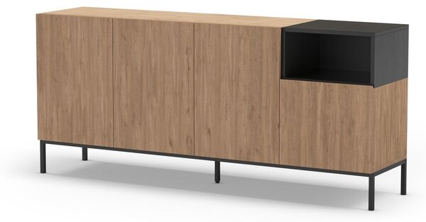Komoda u prirodnoj boji 180x80 cm Cailin – Marckeric
