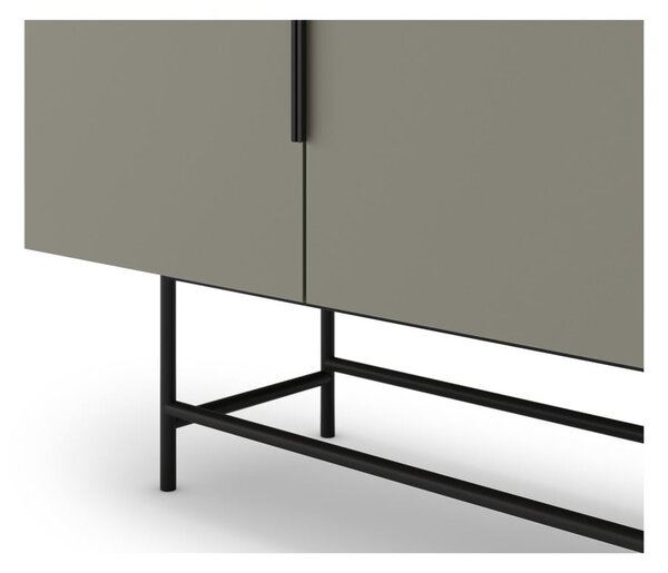 Zelena/siva niska komoda 200x77,5 cm Eldia – Marckeric