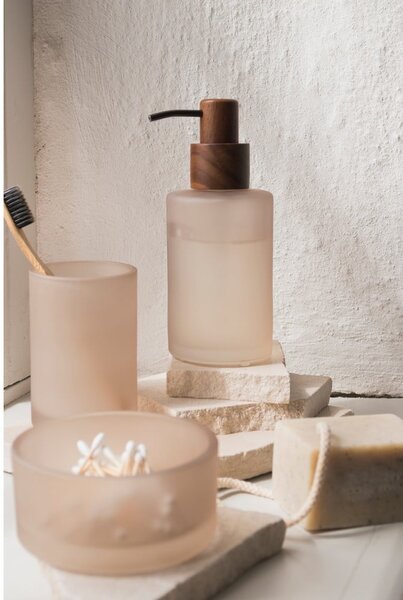 Bež stakleni dozator sapuna 280 ml Modest – Mette Ditmer Denmark