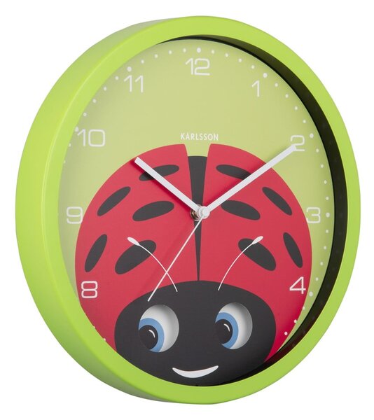 Dječji sat ø 31 cm Peekaboo Ladybug – Karlsson