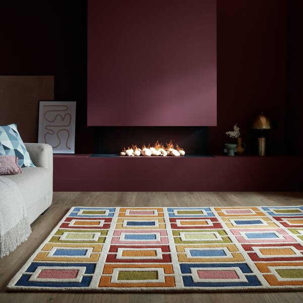 Ručno rađen vunen tepih 160x230 cm Retro Blocks – Flair Rugs
