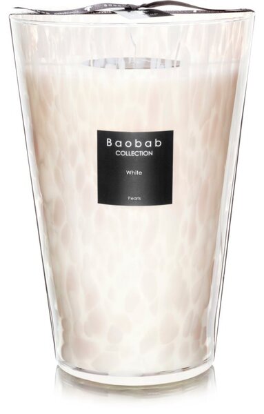Baobab Pearls White mirisna svijeća 35 cm