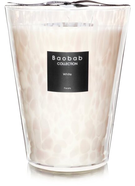 Baobab Collection Pearls White mirisna svijeća 24 cm