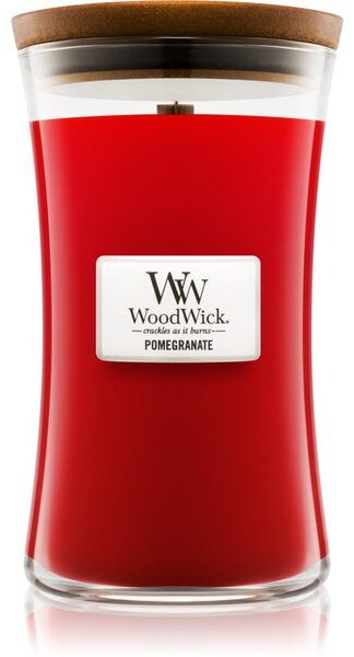 Woodwick Pomegranate mirisna svijeća s drvenim fitiljem 609.5 g