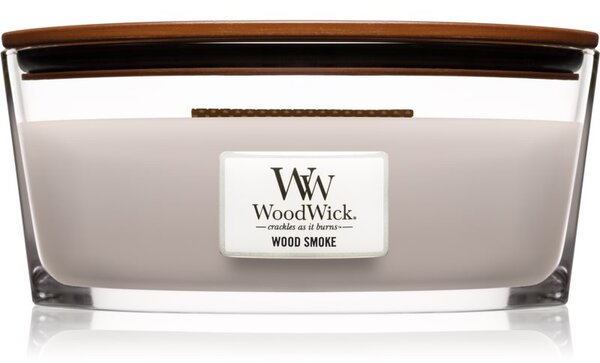 Woodwick Wood Smoke mirisna svijeća s drvenim fitiljem (hearthwick) 453.6 g