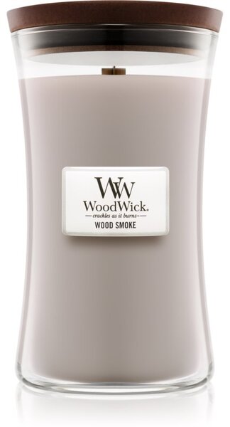 Woodwick Wood Smoke mirisna svijeća s drvenim fitiljem 609.5 g