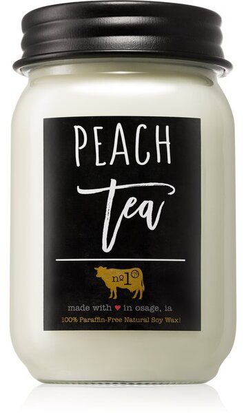 Milkhouse Candle Co. Farmhouse Peach Tea mirisna svijeća Mason Jar 368 g