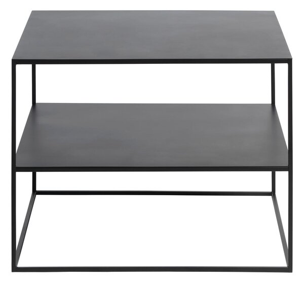 Crni metalni stolić za kavu 65x65 cm Pebble – Unique Furniture