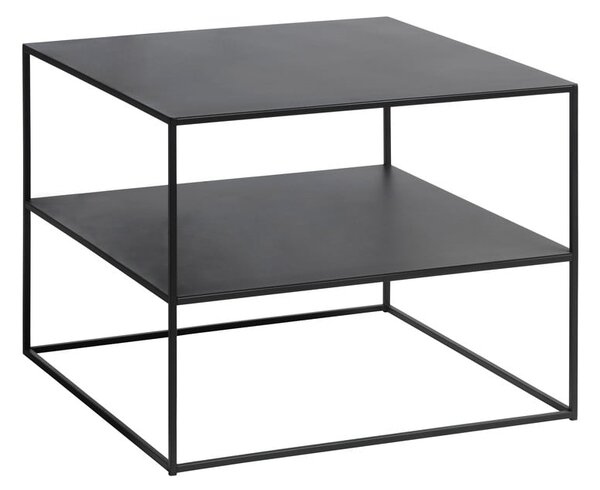 Crni metalni stolić za kavu 65x65 cm Pebble – Unique Furniture