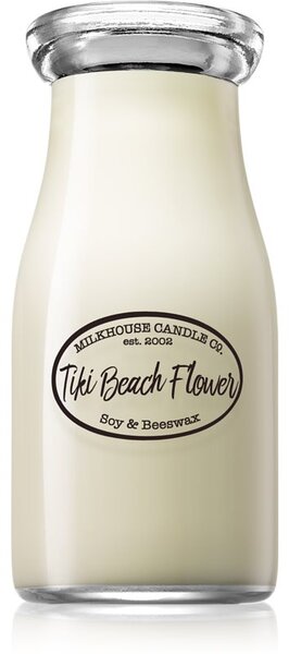 Milkhouse Candle Co. Creamery Tiki Beach Flower mirisna svijeća Milkbottle 226 g