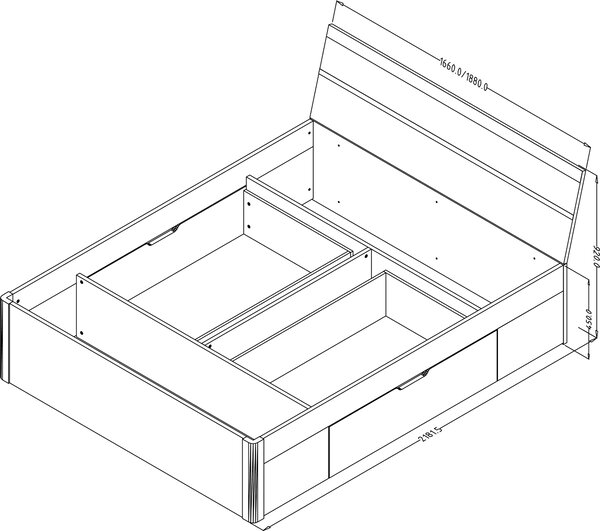 Zondo.hr Bračni krevet 160 cm Benson Tip 51 (san remo svijetli + bijela) . Akcija -17%. 602032
