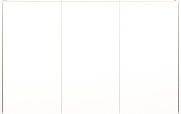 Bijeli viseći ormarić u dekoru hrasta 138x87x25 cm Libbiano – Germania