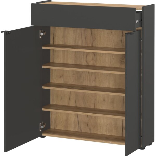 Antracitno sivi ormarić 82x102x22 cm Ameca – Germania