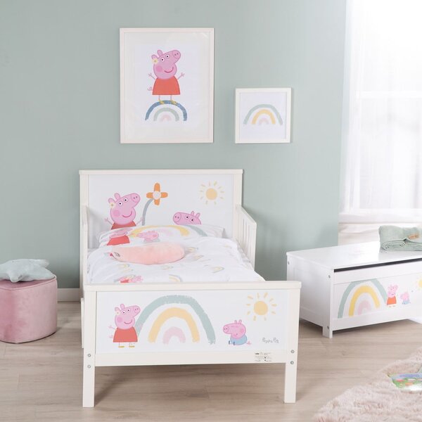 Bijeli dječji krevet 70x140 cm Peppa Pig – Roba