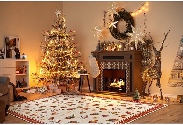 Crveni tepih s božićnim motivom 160x230 cm Red Christmas – Villeroy&Boch