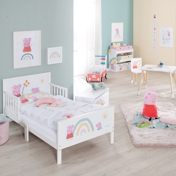 Bijeli dječji krevet 70x140 cm Peppa Pig – Roba