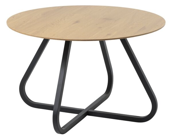 Okrugao blagovaonski stol s pločom stola u dekoru hrasta u prirodnoj boji ø 120 cm Cesura – Unique Furniture