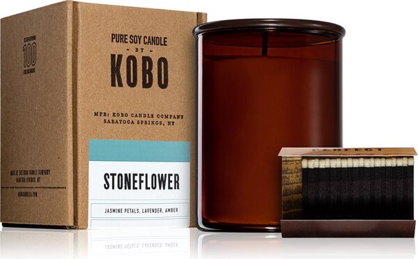 KOBO Woodblock Stoneflower mirisna svijeća 425 g