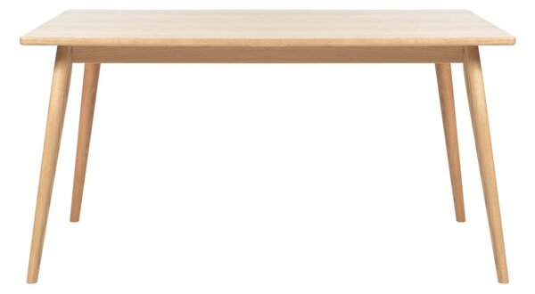 Proširiv blagovaonski stol s pločom stola u dekoru hrasta u prirodnoj boji 150x90 cm Barrali – Unique Furniture