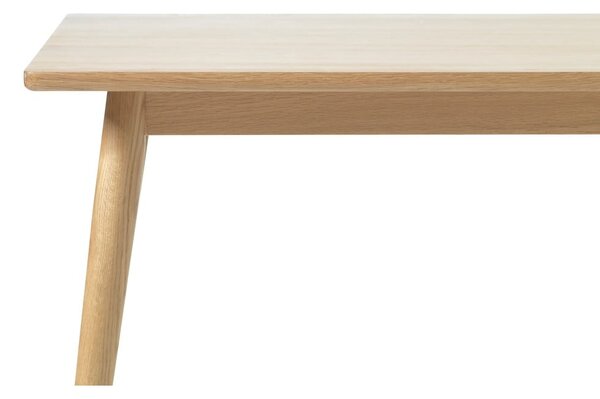 Proširiv blagovaonski stol s pločom stola u dekoru hrasta u prirodnoj boji 150x90 cm Barrali – Unique Furniture