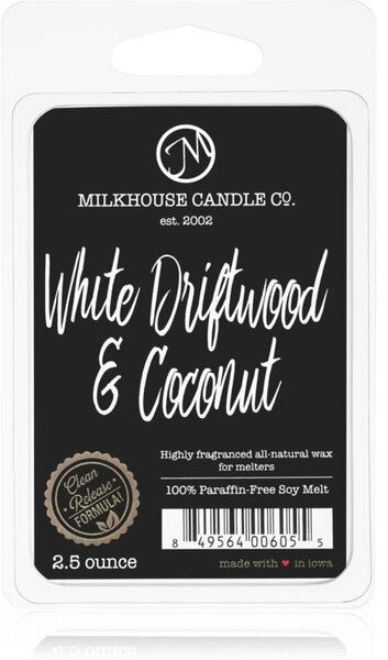 Milkhouse Candle Co. Creamery White Driftwood & Coconut vosak za aroma lampu 70 g
