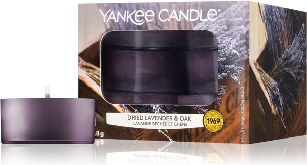 Yankee Candle Dried Lavender & Oak čajna svijeća 12 x 9.8 g