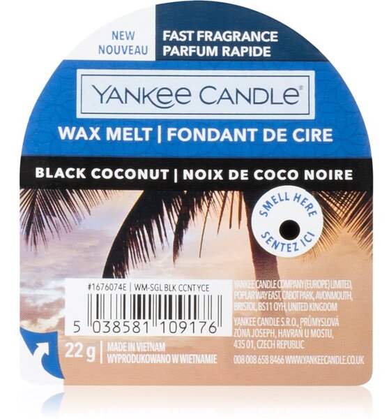 Yankee Candle Black Coconut vosak za aroma lampu 22 g