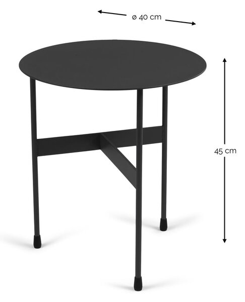 Metalni okrugao pomoćni stol ø 40 cm Mira – Spinder Design