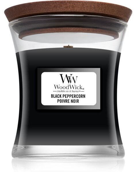 Woodwick Black Peppercorn mirisna svijeća s drvenim fitiljem 85 g