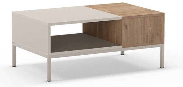 Krem stolić za kavu 56x90 cm Cailin – Marckeric