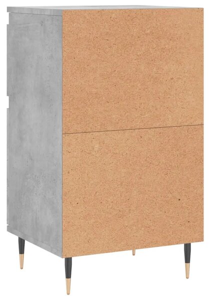 Komode 2 kom boja betona 40 x 35 x 70 cm od konstruiranog drva - Beton siva 2