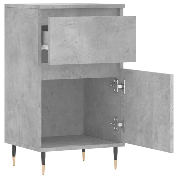 Komode 2 kom boja betona 40 x 35 x 70 cm od konstruiranog drva - Beton siva 2