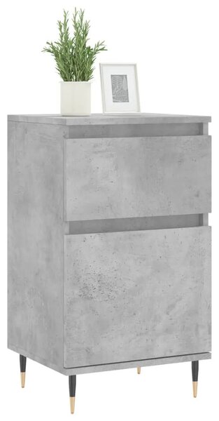 Komode 2 kom boja betona 40 x 35 x 70 cm od konstruiranog drva - Beton siva 2