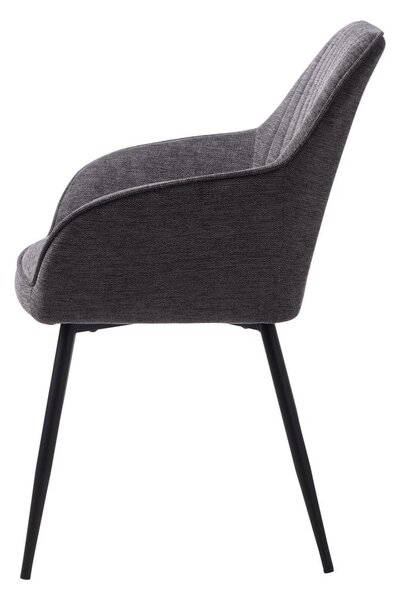 Tamno siva blagovaonska stolica Nolan – Unique Furniture