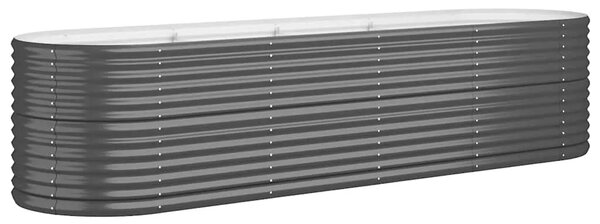 Povišena gredica - Vrtna gredica od pocinčanog čelika 296x80x68 cm antracit - Antracit 296 x 80 x 68 cm