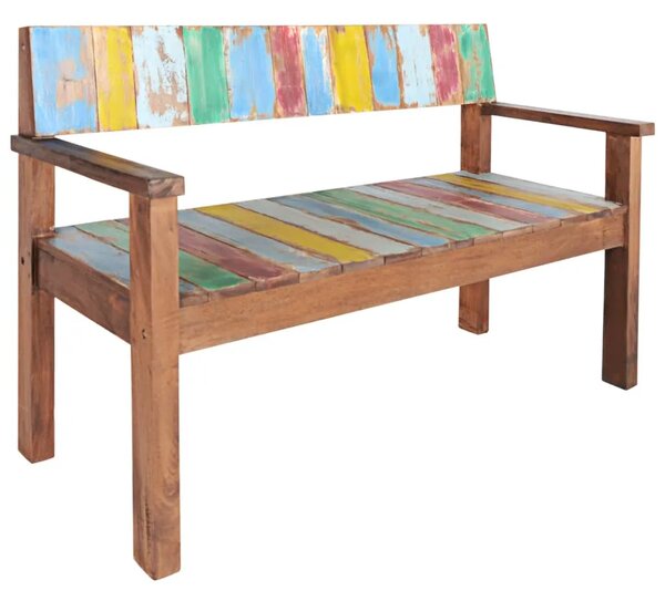 Klupa od masivnog obnovljenog drva 115 cm