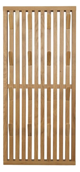 Ploča za vješanje garderobe od punog hrasta u prirodnoj boji 46x100x8 cm Parco – Spinder Design