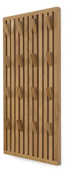Ploča za vješanje garderobe od punog hrasta u prirodnoj boji 46x100x8 cm Parco – Spinder Design