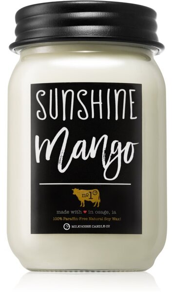 Milkhouse Candle Co. Farmhouse Sunshine Mango mirisna svijeća Mason Jar 368 g