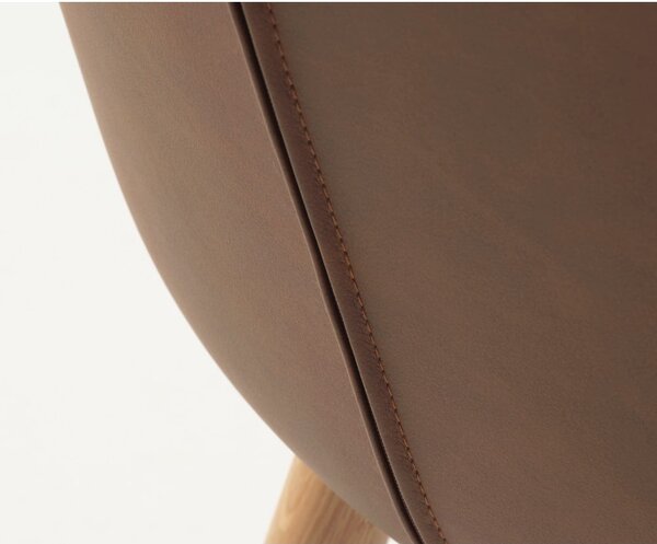Smeđe metalne blagovaonske stolice u setu 2 kom Teslin – Unique Furniture