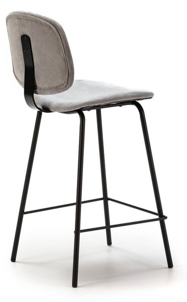 Svijetlo sive barske stolice u setu 2 kom (visine sjedala 66 cm) Arus – Marckeric