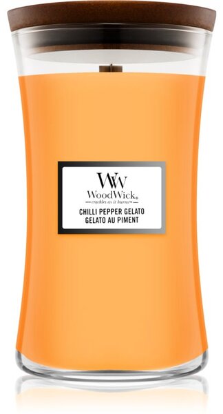 Woodwick Chilli Pepper Gelato mirisna svijeća s drvenim fitiljem 609,5 g