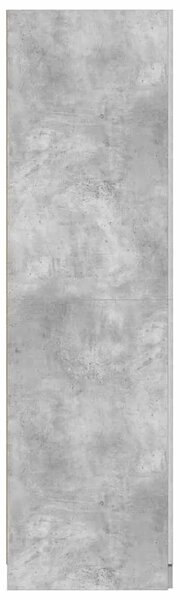 Ormar siva boja betona 80 x 52 x 180 cm od konstruiranog drva - Beton siva