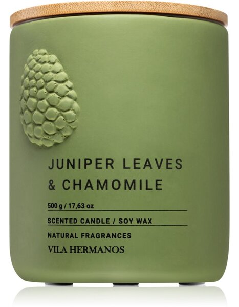 Vila Hermanos Juniper Leaves & Chamomille mirisna svijeća 500 g