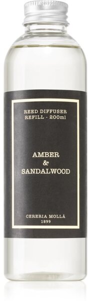 Cereria Mollá Boutique Amber & Sandalwood punjenje za aroma difuzer 200 ml