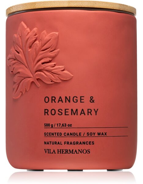 Vila Hermanos Concrete Orange & Rosemary mirisna svijeća 500 g