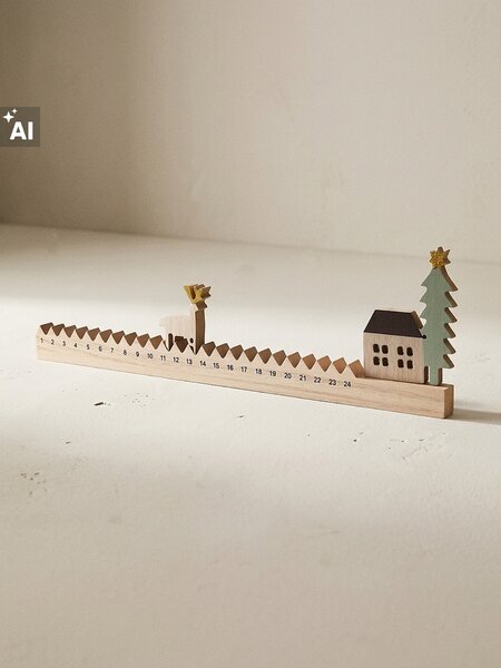 Sinsay - Dekorativni adventski kalendar s motivom soba i božićnog drvca